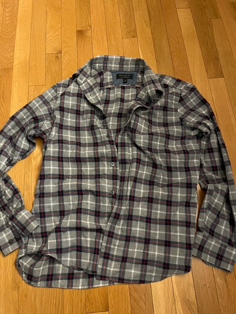 Banana Republic 1990s Plaid long sleeve